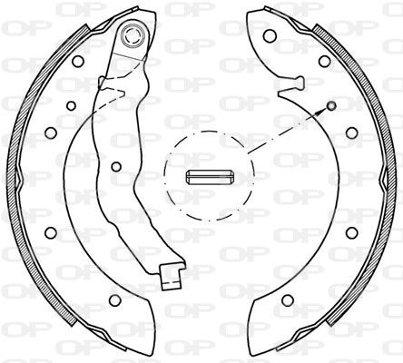 OPEN PARTS Комплект тормозных колодок BSA2147.00